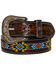 Image #1 - Myra Bag Women's Polychrome Southwestern Hand-Tooled Leather Belt, Brown, hi-res