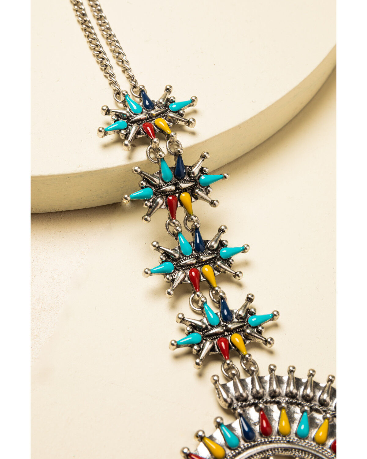 Image #3 - Shyanne Women's Summer Nights Firework Squash Blossom Necklace, Silver, hi-res