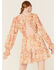 Image #4 - Flying Tomato Women's Floral Print Long Sleeve Mini Dress, Ivory, hi-res