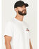 Image #2 - Brixton Men's Inwood Cowboy Embroidered Short Sleeve T-Shirt, White, hi-res