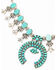 Shyanne Women's Matrix Turquoise Squash Blossom Statement Necklace, Turquoise, hi-res