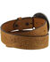 Justin Men's Floral Leather Trophy Belt , Brown, hi-res