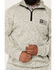 Image #3 - Cowboy Hardware Men's Steer Head Flag 1/4 Zip Pullover, Grey, hi-res