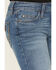 Image #2 - Wrangler Girls' Medium Wash Lia Bootcut Stretch Denim Jeans, Blue, hi-res