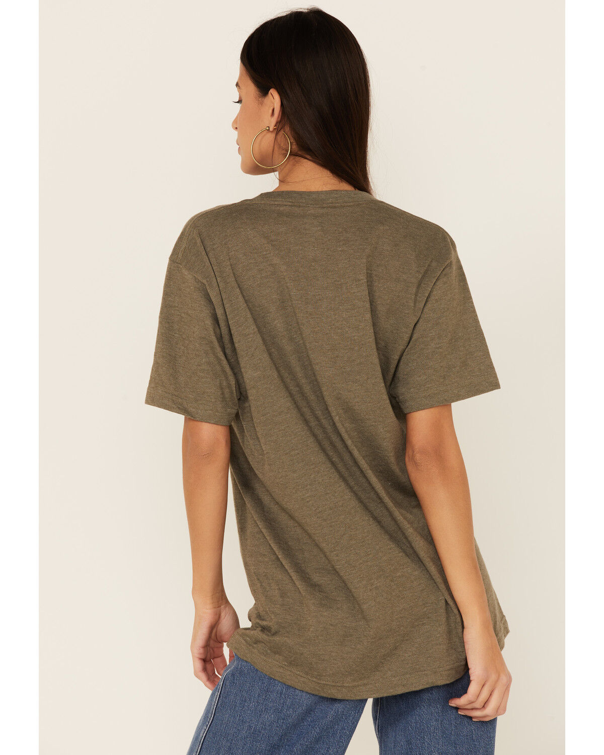 Image #4 - Ali Dee Women's Don't Mess with Cowgirls Graphic Tee, Olive, hi-res