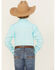 Image #4 - Cinch Boys' Solid Long Sleeve Button-Down Western Shirt, Turquoise, hi-res