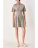 Image #1 - Flying Tomato Women's Park Avenue Woven Mini Dress, Taupe, hi-res