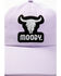 Image #2 - Idyllwind Women's Moody Steer Head Mesh Back Ball Cap, Lavender, hi-res