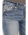 Image #4 - Miss Me Women's Medium Wash Wing Embroidered Bootcut Stretch Jeans, Medium Wash, hi-res