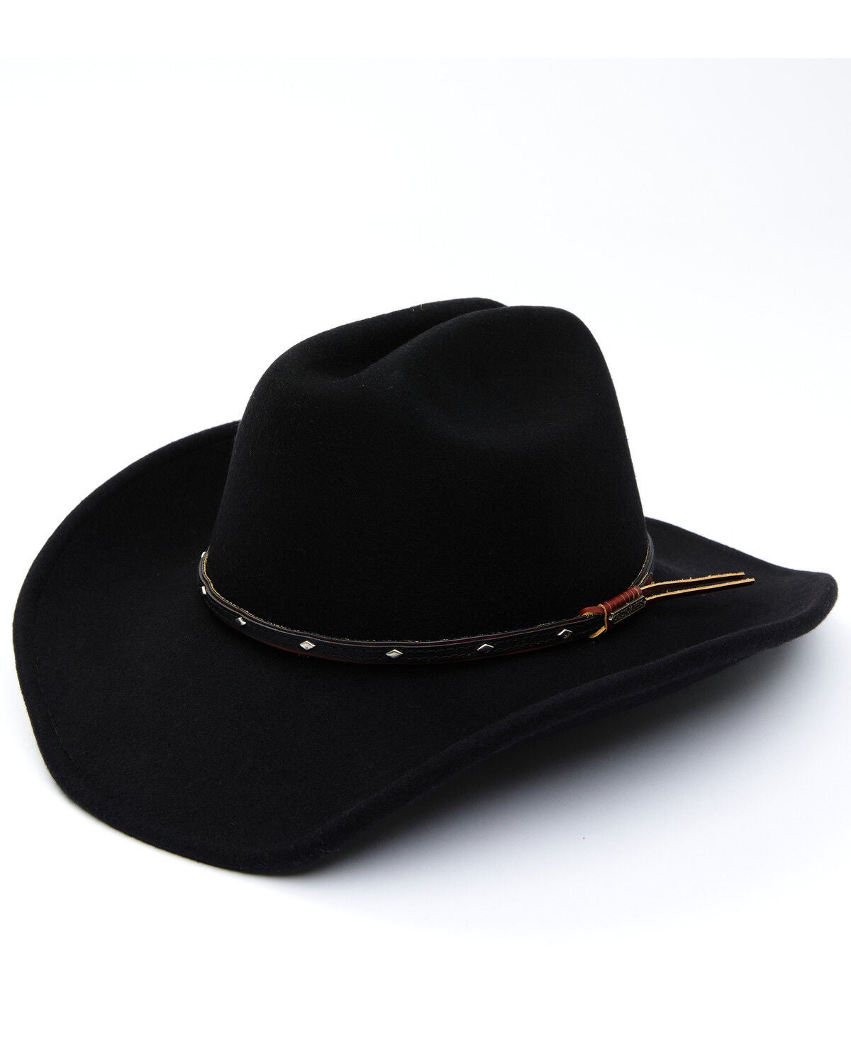 Cody James Felt Cowboy Hat, Black, hi-res