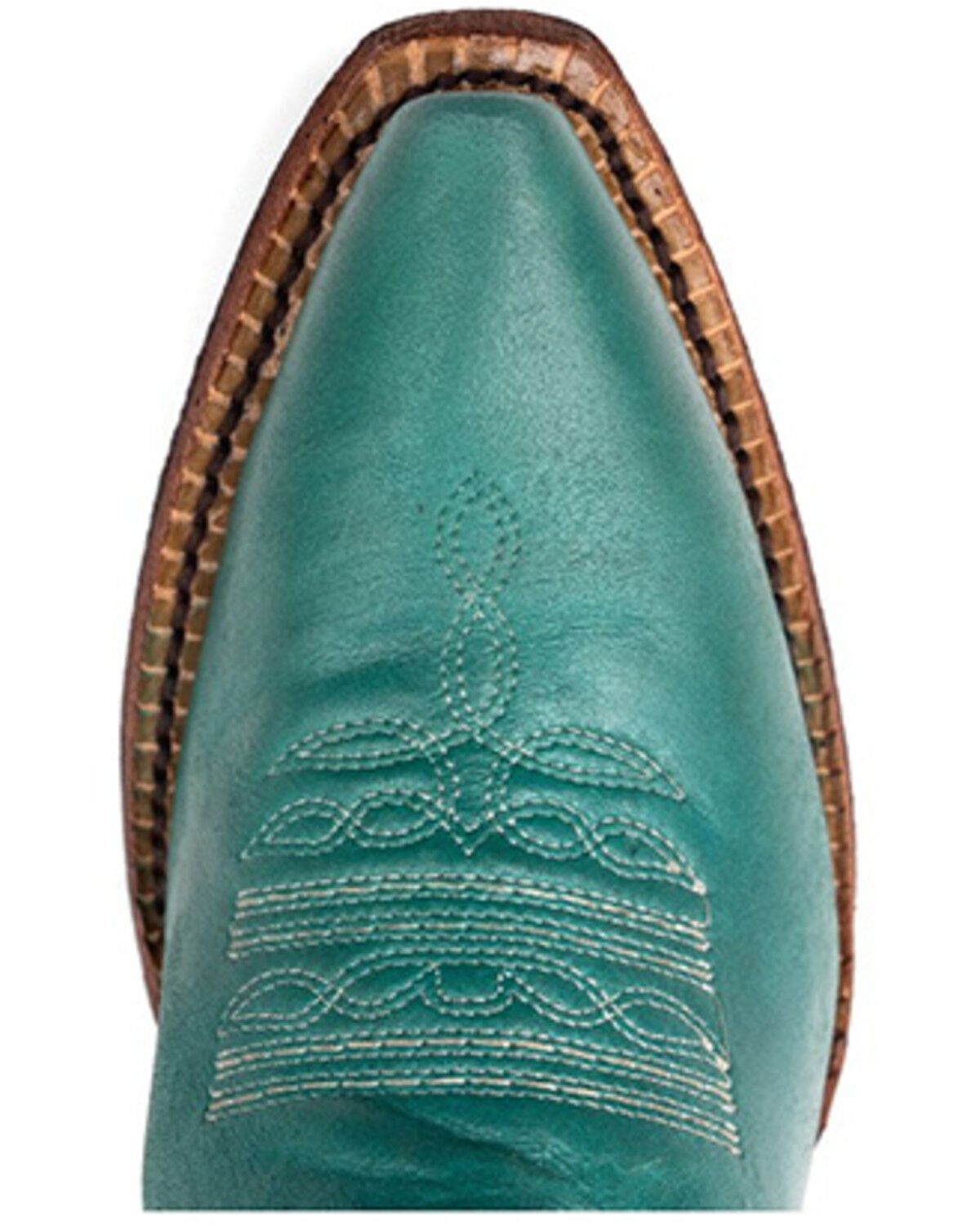 Image #6 - Ferrini Women's Mae Western Boots - Snip Toe, Turquoise, hi-res