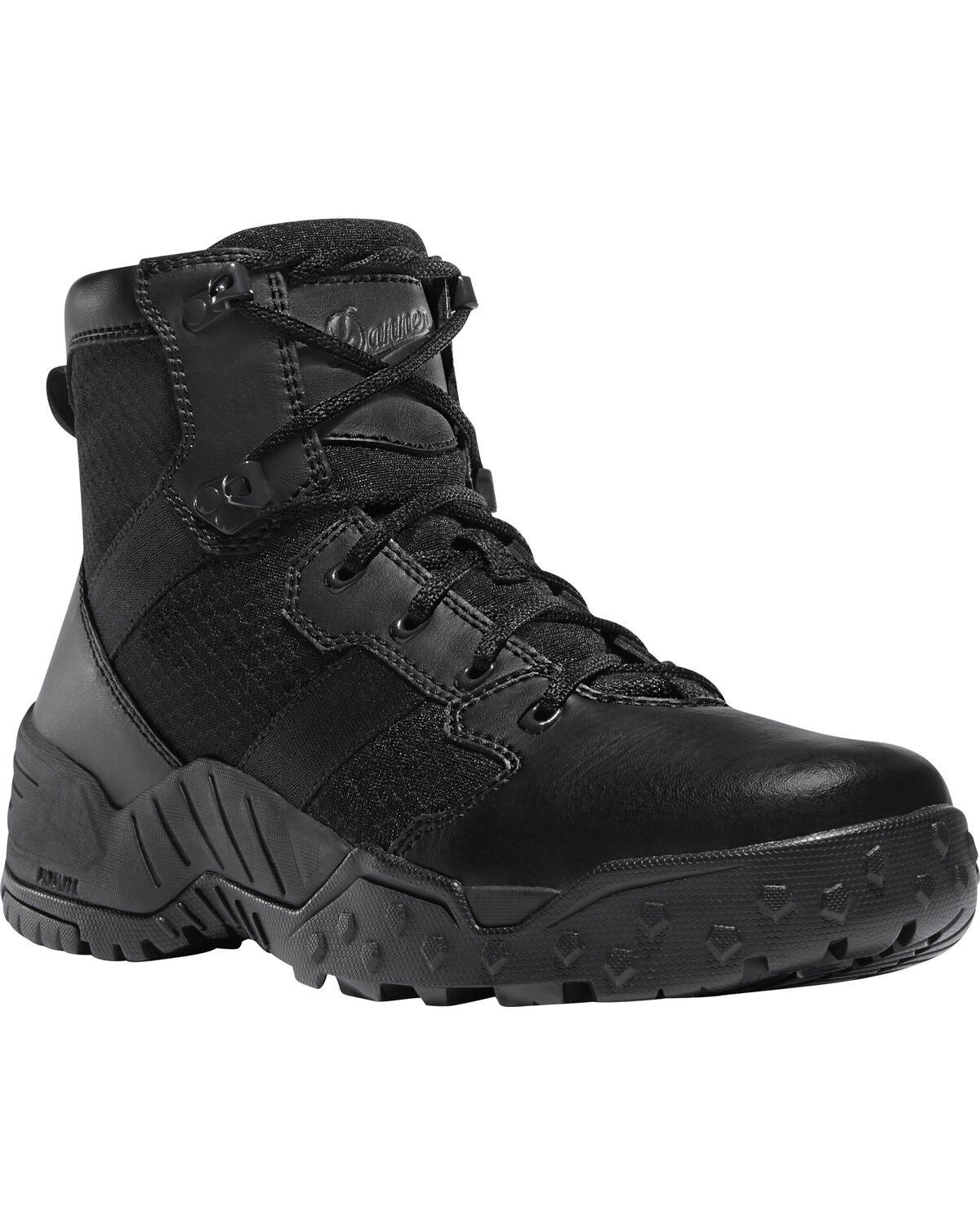 Image #1 - Danner Men's Black Scorch Side-Zip 6" Tactical Boots - Round Toe, , hi-res