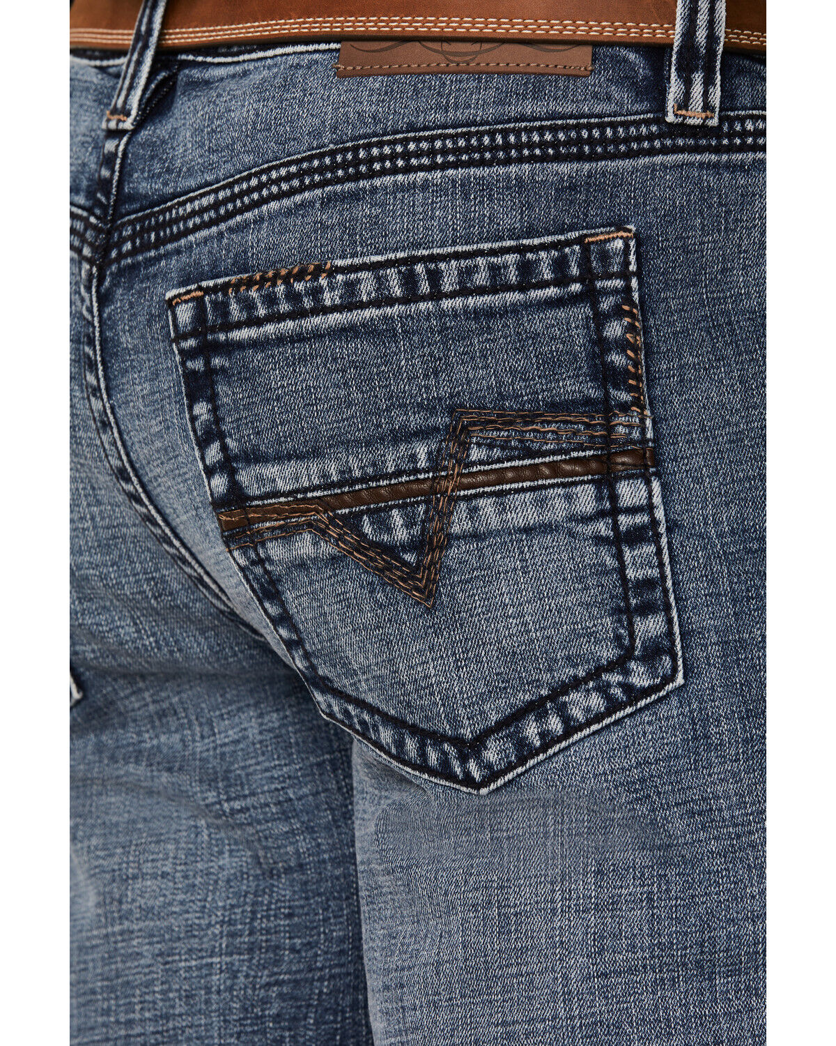 Image #4 - Cody James Men's Outpost Dark Wash Slim Straight Stretch Denim Jeans, Dark Medium Wash, hi-res