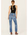 Image #3 - Wrangler Women's Medium Wash Bandit Wrancher Mid Rise Bootcut Denim Jeans, Medium Wash, hi-res