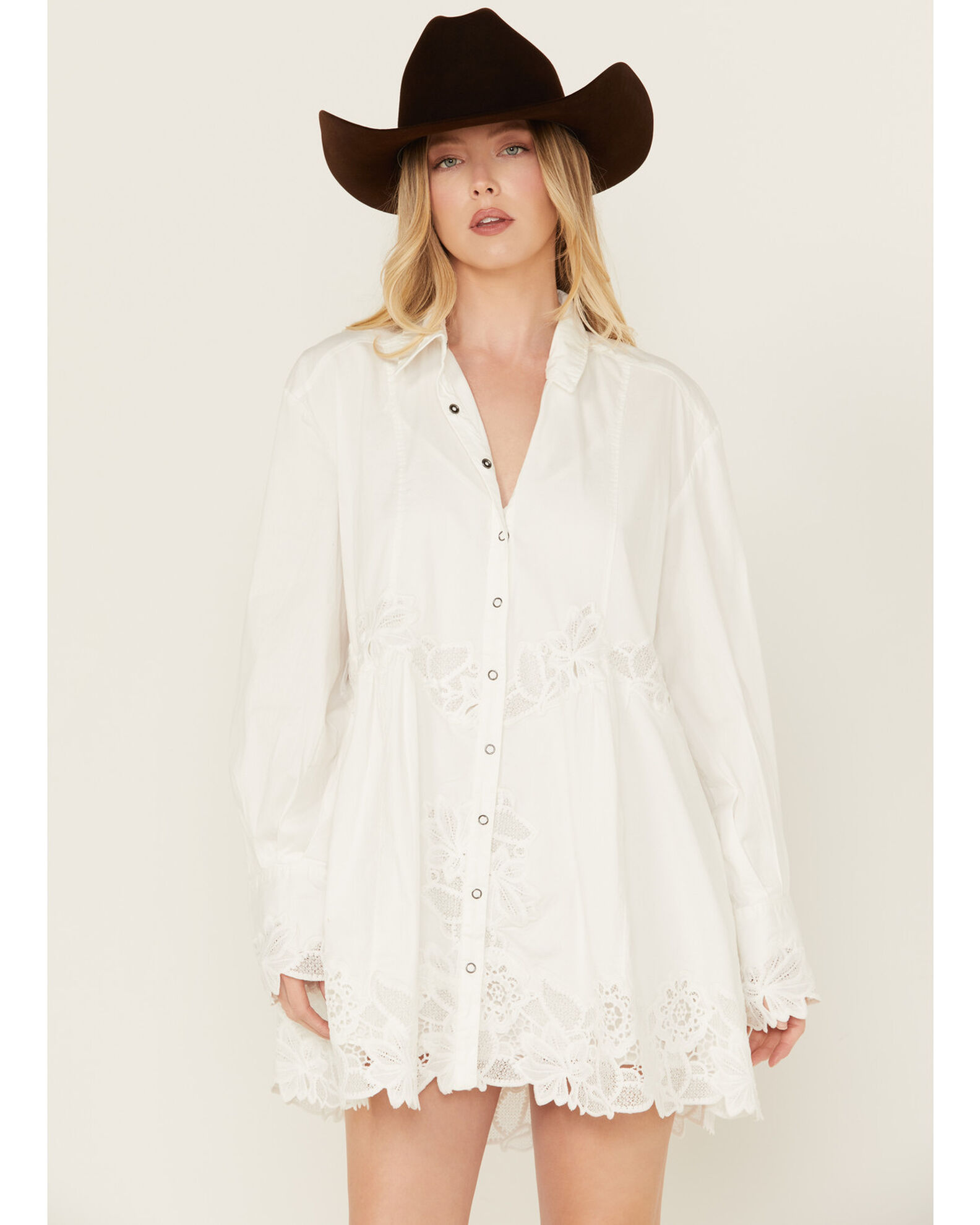 Free people long sleeve mini dress outlet