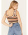 Image #4 - Shyanne Women's Striped Sweater Tank, Medium Brown, hi-res