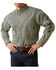 Image #1 - Ariat Men's FR Chisolm Logo Long Sleeve Button-Down Work Shirt, Green, hi-res