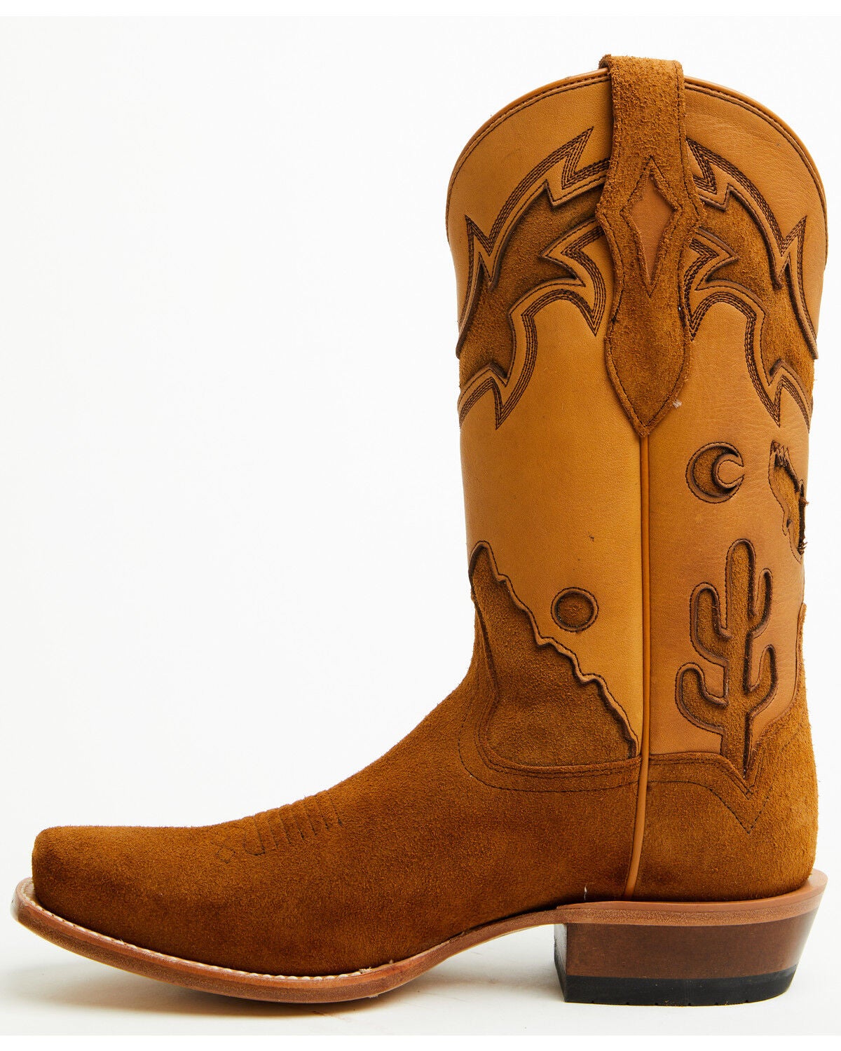 Image #3 - Moonshine Spirit&reg; Men's Eden Roughout Western Boots - Square Toe, Cognac, hi-res