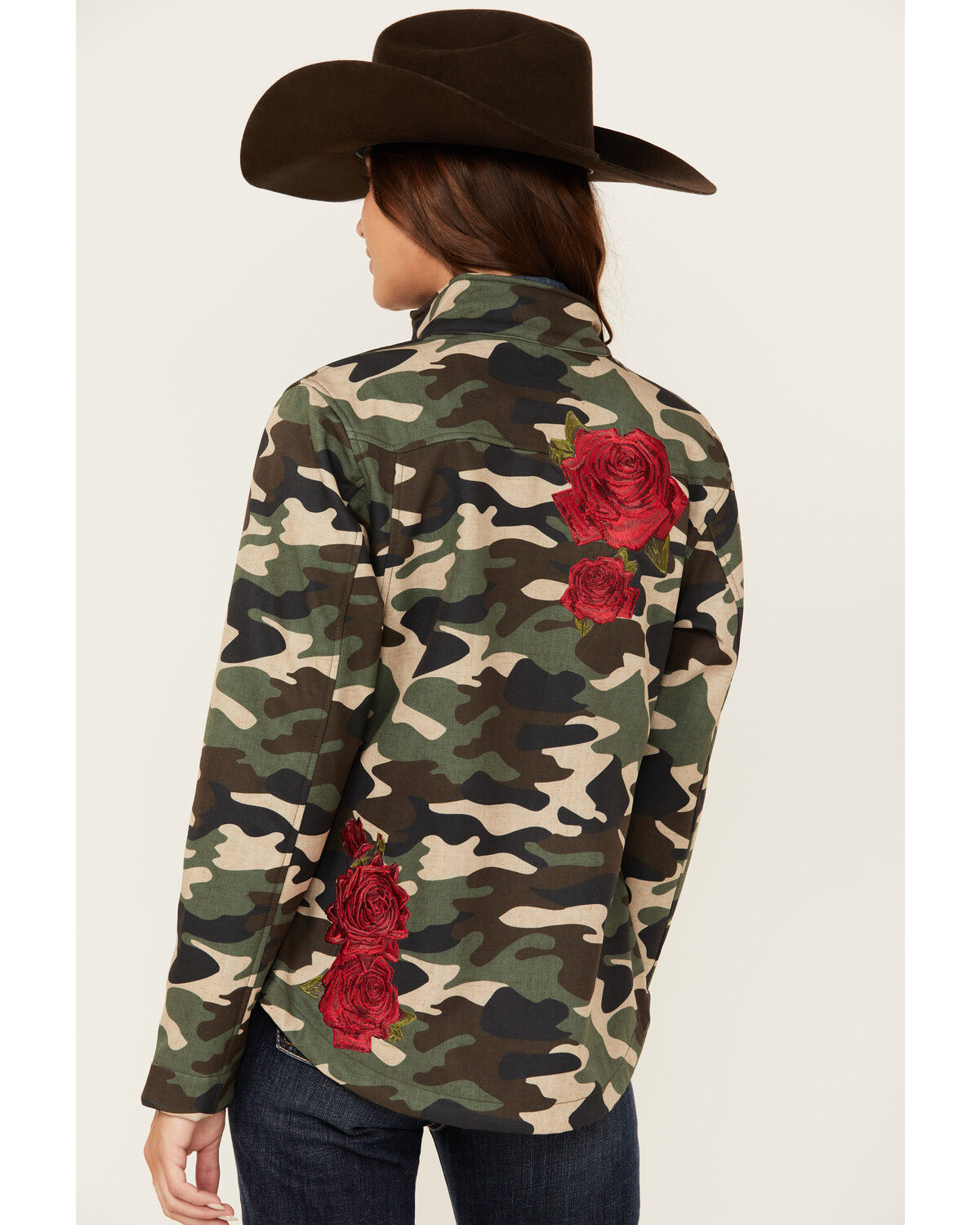 Image #4 - Ariat X Rodeo Quincy Women's Multi Team Camo Softshell, Multi, hi-res