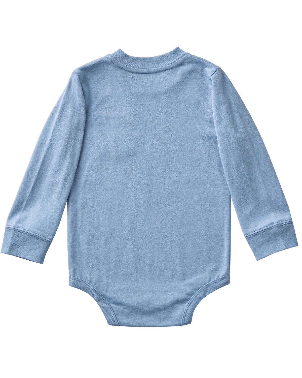 Image #2 - Carhartt Infant Boys' Long Sleeve Logo Pocket Onesie, Blue, hi-res