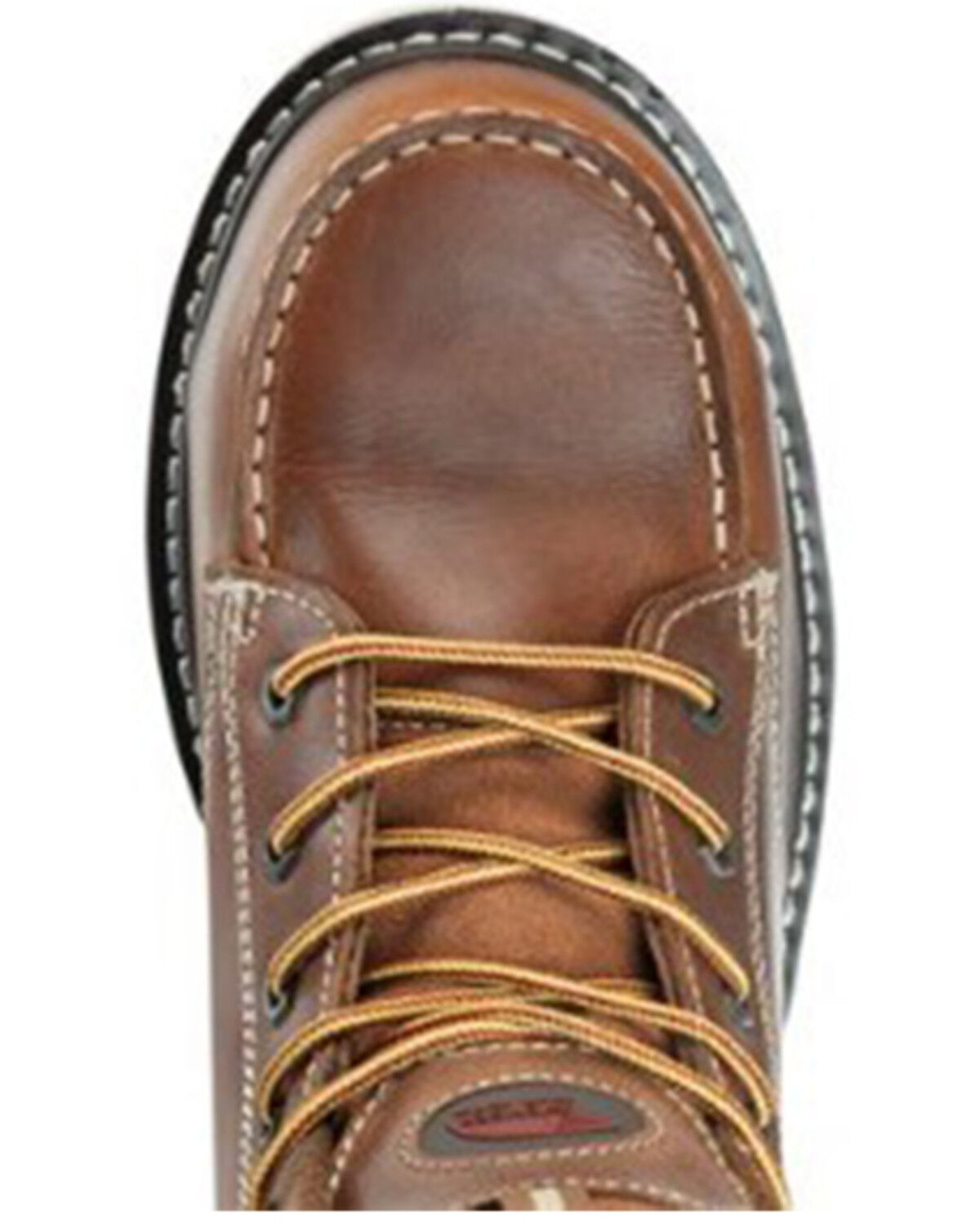 Image #6 - Avenger Men's Wedge Mid 6" Lace-Up Waterproof Work Boots - Carbon Nanofiber Safety Toe, Brown, hi-res