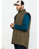 Image #3 - Hawx Men's Olive Canvas Sherpa Lined Work Vest, Olive, hi-res