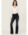 Image #1 - Idyllwind Women's Legend High Rise Seamed Bootcut Comfort Stretch Denim Jeans, Dark Wash, hi-res