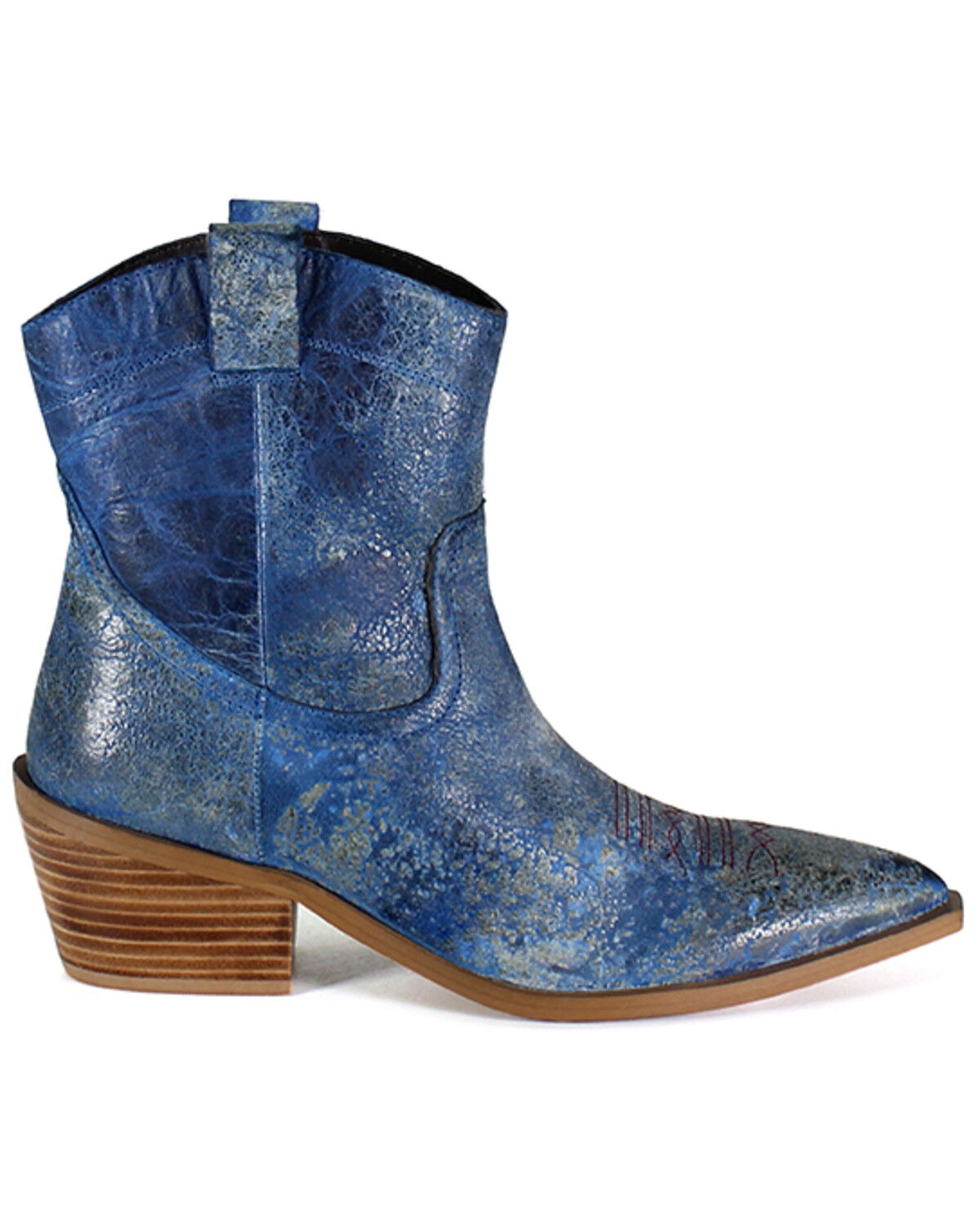 Image #2 - Diba True Women's Rave Lion Western Booties - Snip Toe, Blue, hi-res