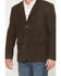 Image #3 - Cody James Men's Genuine Suede Leather Blazer, Dark Brown, hi-res
