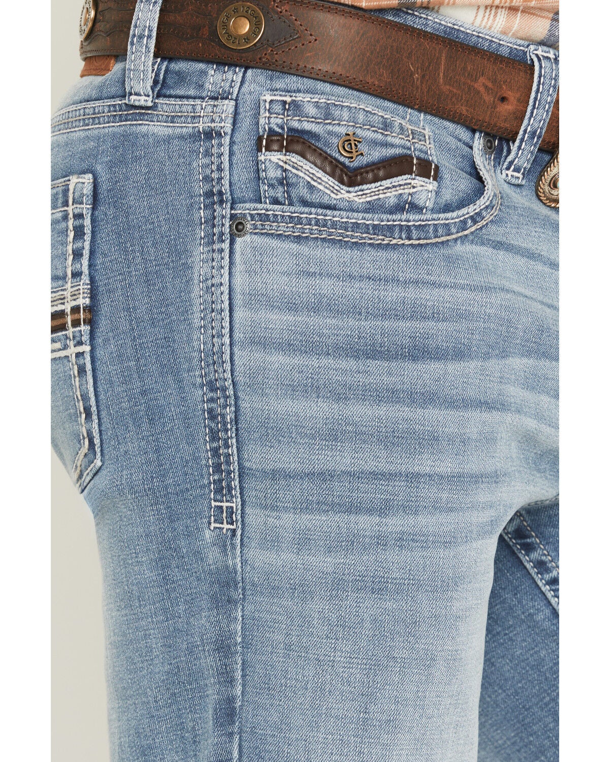Image #2 - Cody James Men's Cooper Wash Duke Relaxed Bootcut Stretch Denim Jeans, Medium Wash, hi-res