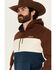 Image #2 - RANK 45® Men's Triple Color Block Hooded Sweatshirt, Tan, hi-res