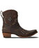 Image #2 - Lane Women's Cossette Western Booties - Snip Toe, Cognac, hi-res
