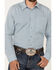 Image #3 - Gibson Trading Co Men's Bullseye Geo Print Long Sleeve Button-Down Western Shirt, Light Blue, hi-res