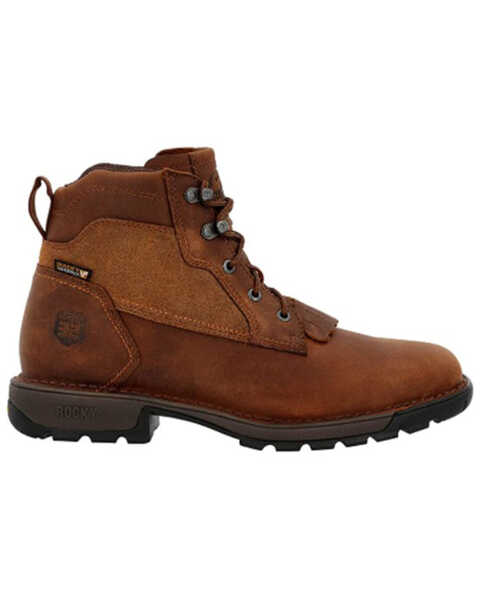 Image #2 - Rocky Men's Legacy 32 Lace-Up Waterproof Soft Work Boots - Broad Square Toe , Brown, hi-res