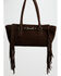 Image #1 - Shyanne Women's Sloane Suede Horse Bit Shoulder Bag, Dark Brown, hi-res