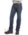 Image #1 - Ariat Men's Dark Wash Shale Low Rise Straight Work Jeans - Big, Indigo, hi-res