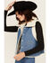 Image #3 - Wrangler Women's Sherpa Lined Denim Vest, Blue, hi-res
