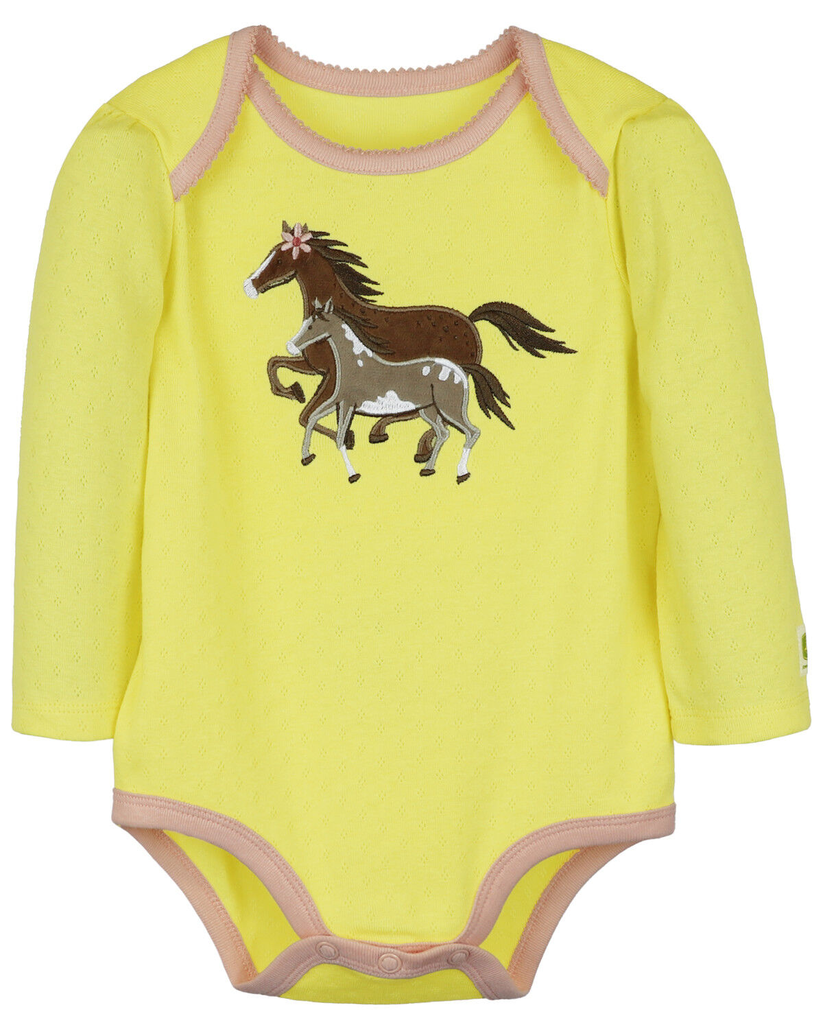 Image #1 - John Deere Infant Girls' Mama Foul Onesie, Yellow, hi-res