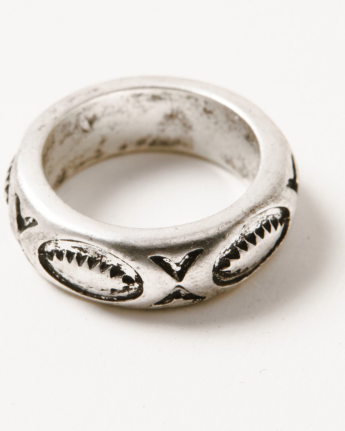 Image #4 - Idyllwind Women's Steer Head Ring Set - 3 Piece, Silver, hi-res