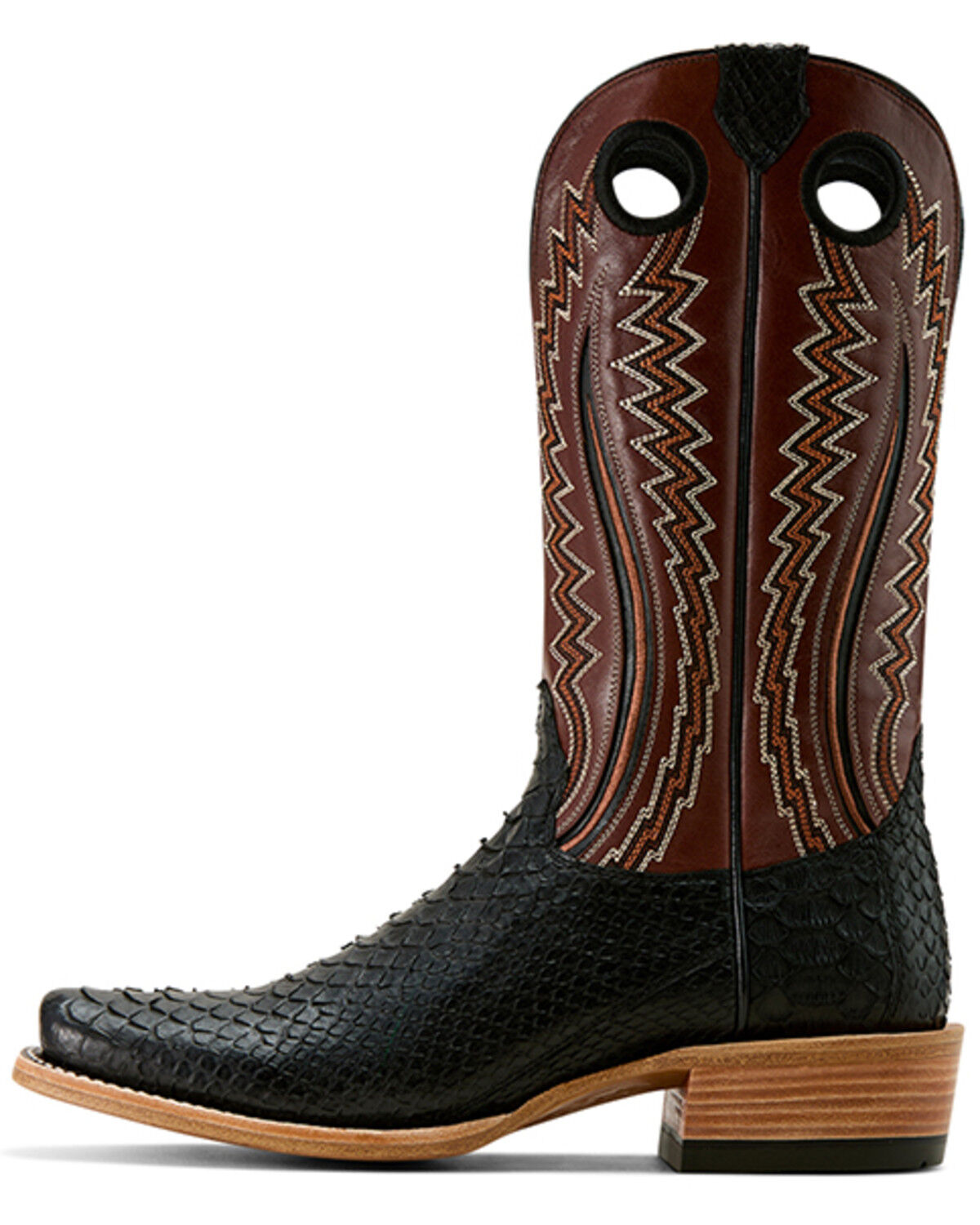 Image #2 - Ariat Men's Futurity Exotic Python Tall Western Boots - Square Toe, Black, hi-res