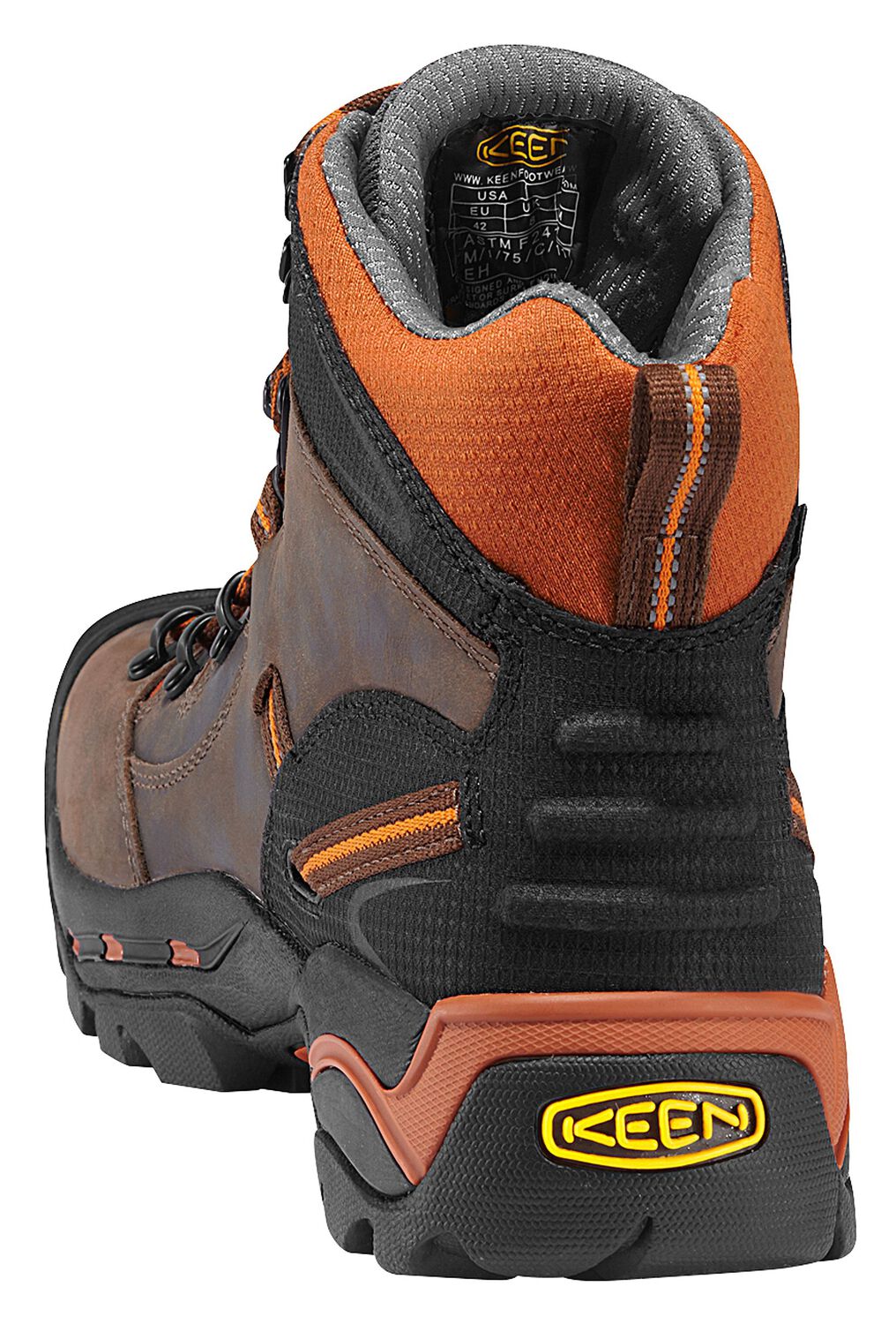 Image #6 - Keen Men's Pittsburgh Mid Waterproof Boots - Soft Toe, Brown, hi-res