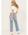 Image #3 - Cleo + Wolf Women's Medium Wash Mid Rise Slim Straight Ankle Jeans, Medium Wash, hi-res