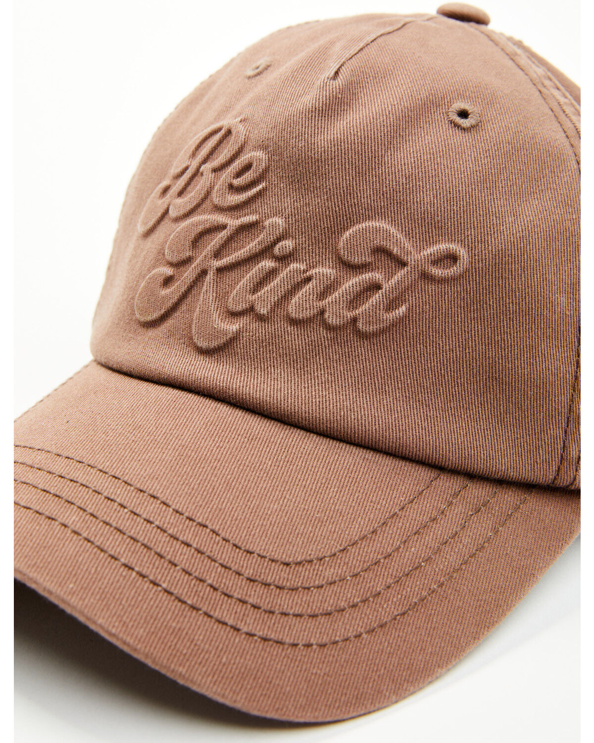 Image #2 - Cleo + Wolf Women's Be Kind Embossed Ball Cap, Brown, hi-res