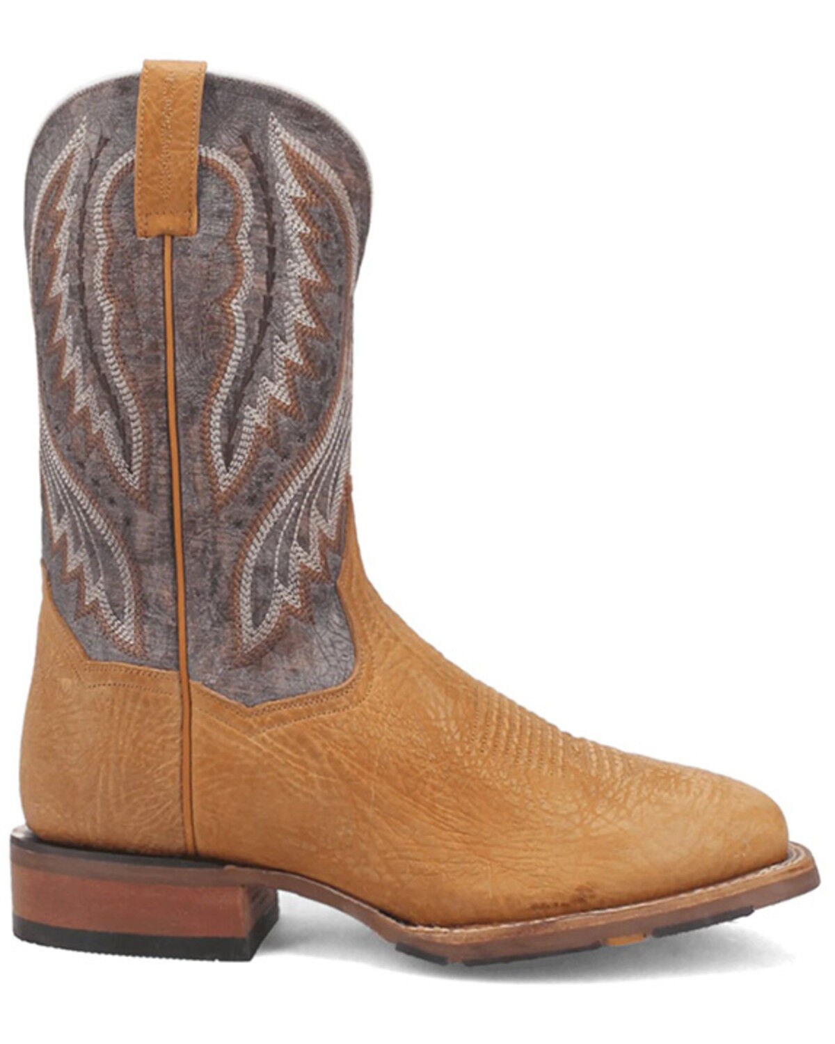 Image #2 - Dan Post Men's Dugan Western Boots - Broad Square Toe, Honey, hi-res