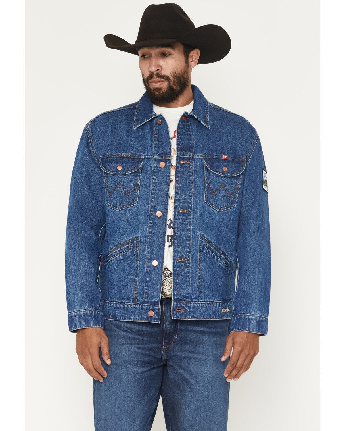 Wrangler X Coors Banquet Men's Denim Western Jacket | Country