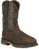 Image #1 - Ariat Men's WorkHog® Waterproof Met Guard Western Work Boots - Composite Toe, Brown, hi-res