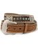 Image #1 - Nocona Men's Calf Hair-On-Hide Leather Belt - Reg & Big, Natural, hi-res