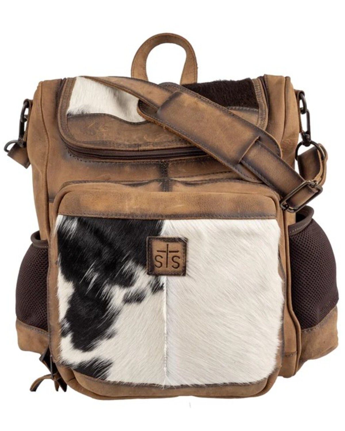 Image #1 - STS Ranchwear by Carroll Cowhide Laini Backpack, Multi, hi-res