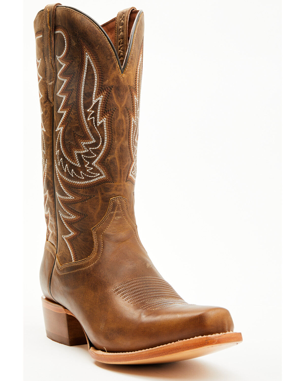 Image #1 - Dan Post Men's Roman Tall Western Boots - Square Toe, Tan, hi-res