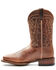 Image #3 - Dan Post Men's Dark Brown Western Performance Boots - Broad Square Toe, Dark Brown, hi-res